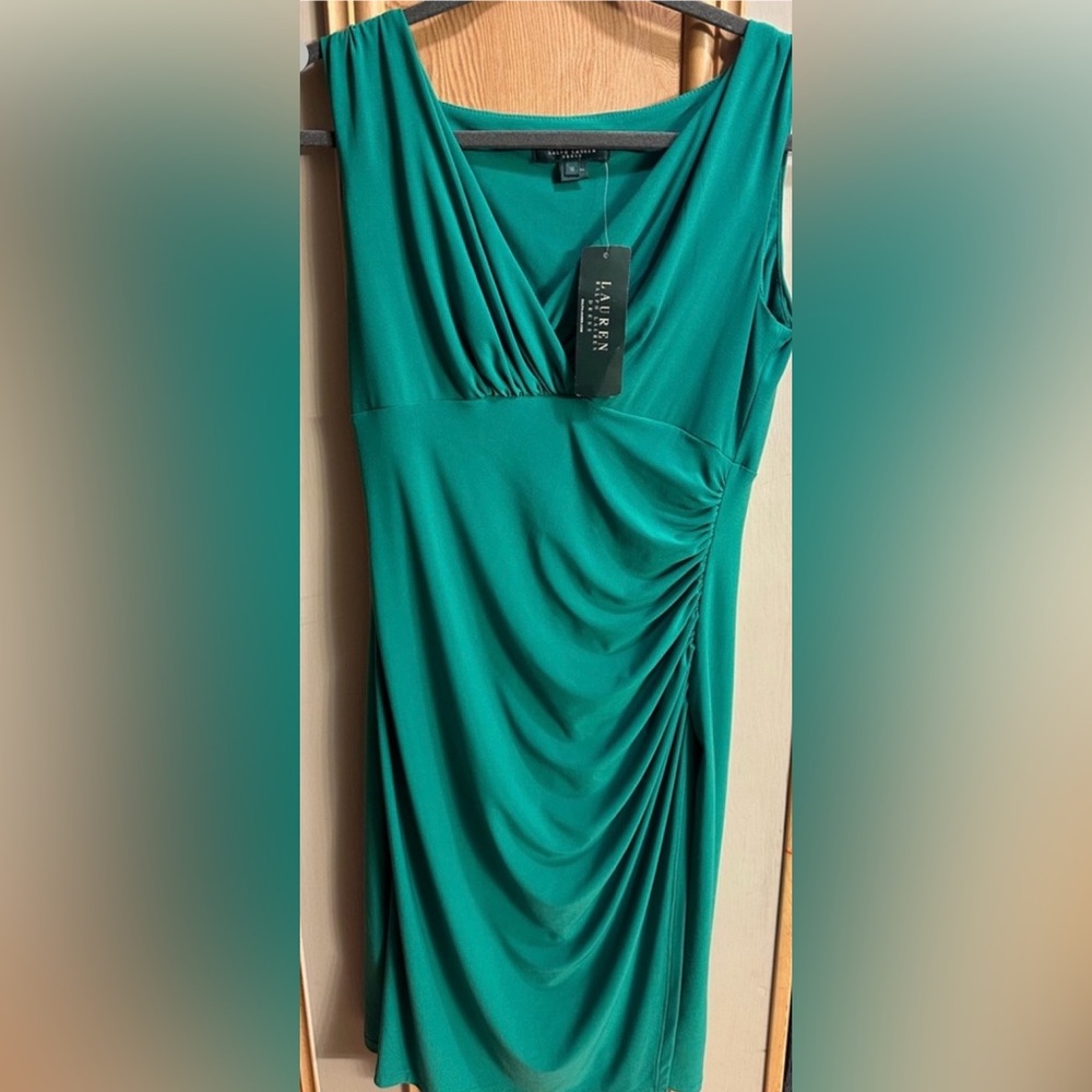 Ralph Lauren Vibrant Green Sleeveless Dress